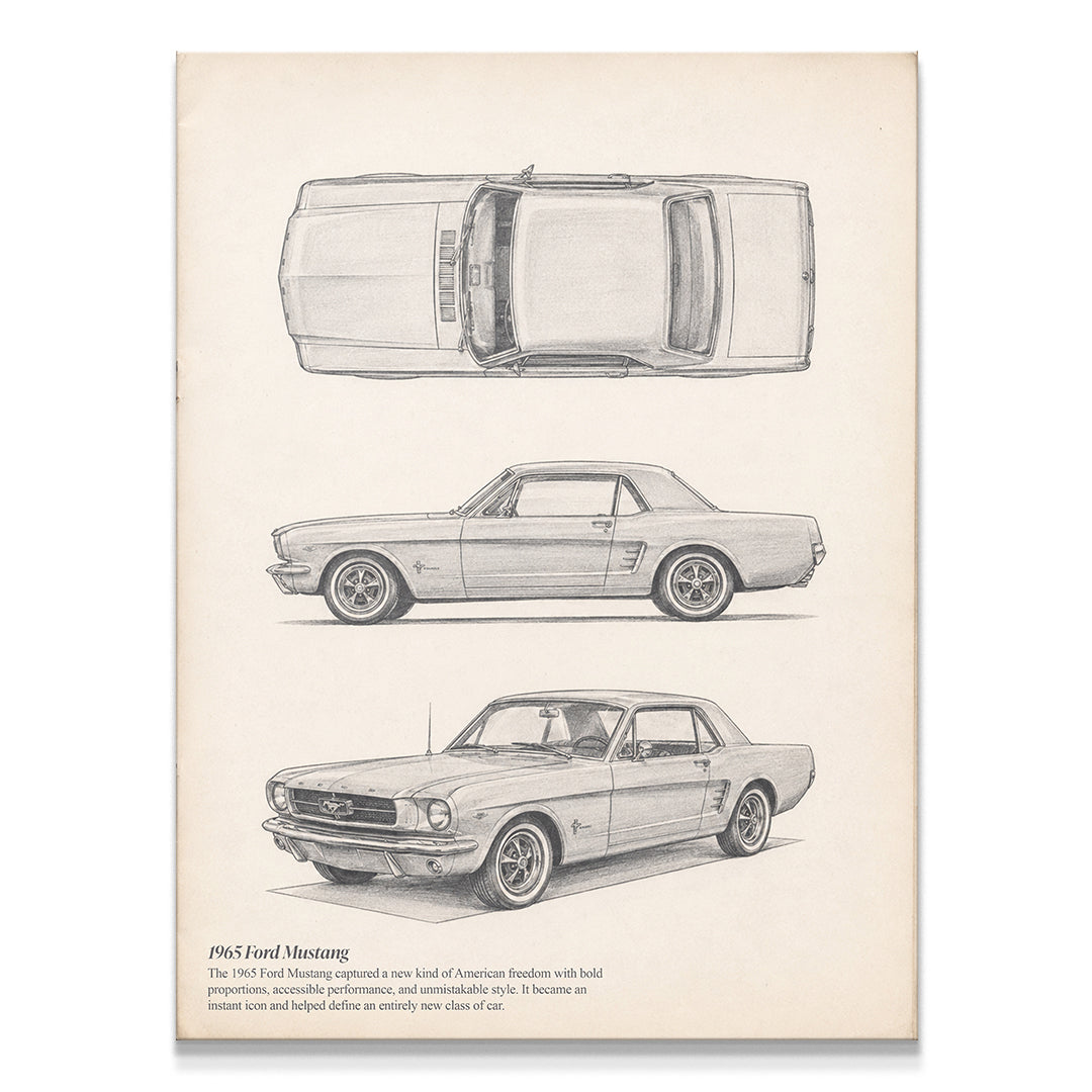65 Mustang Sketch