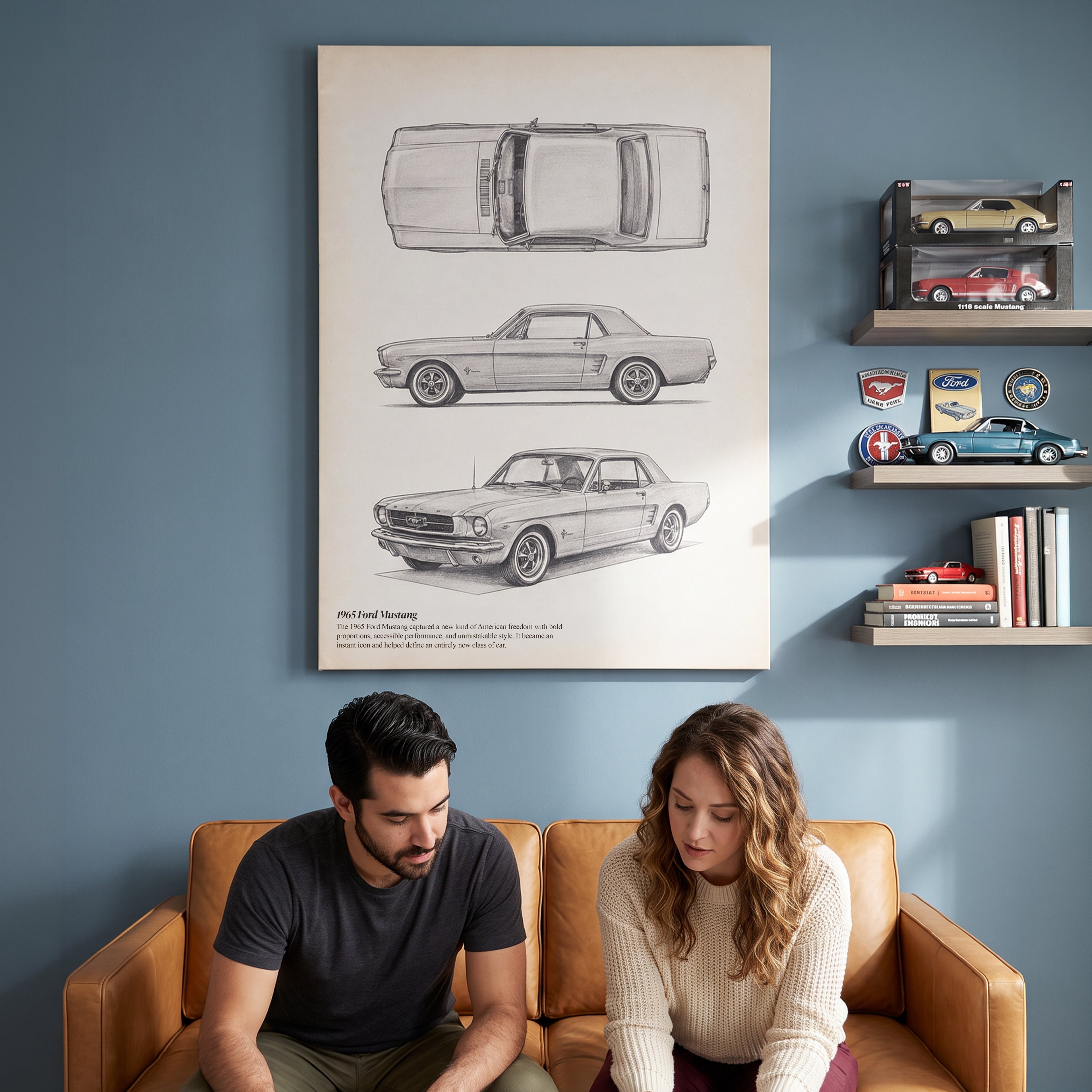 65 Mustang Sketch