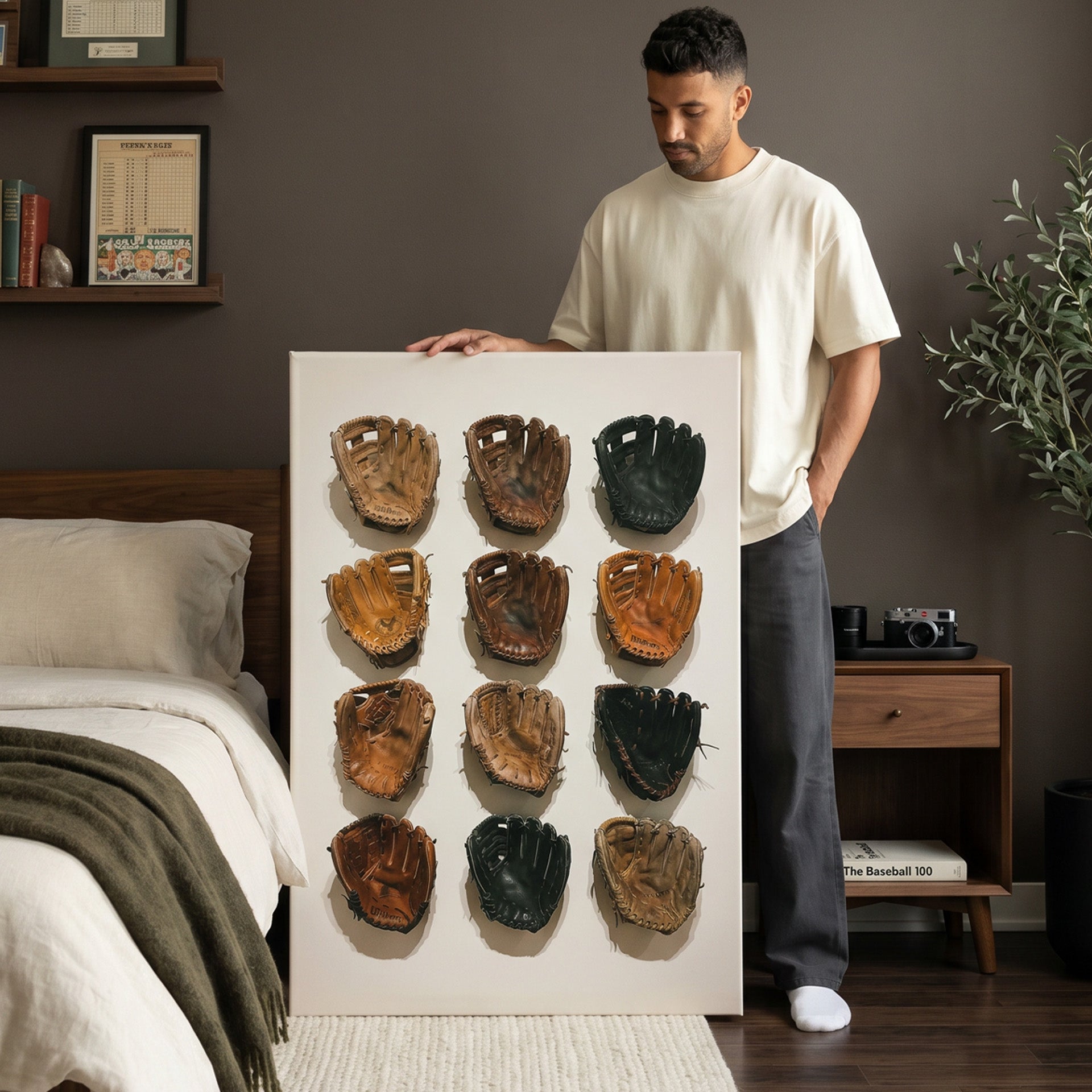 Baseball Glove Wall