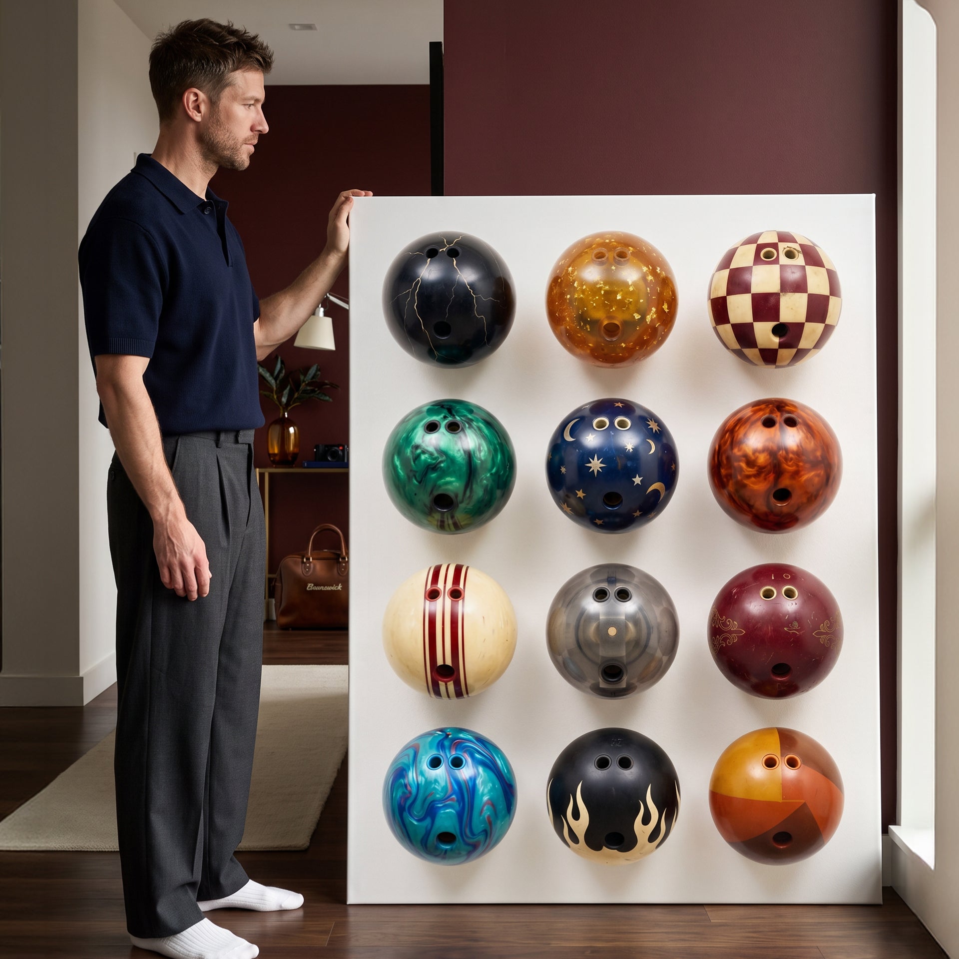 Bowling Ball Wall