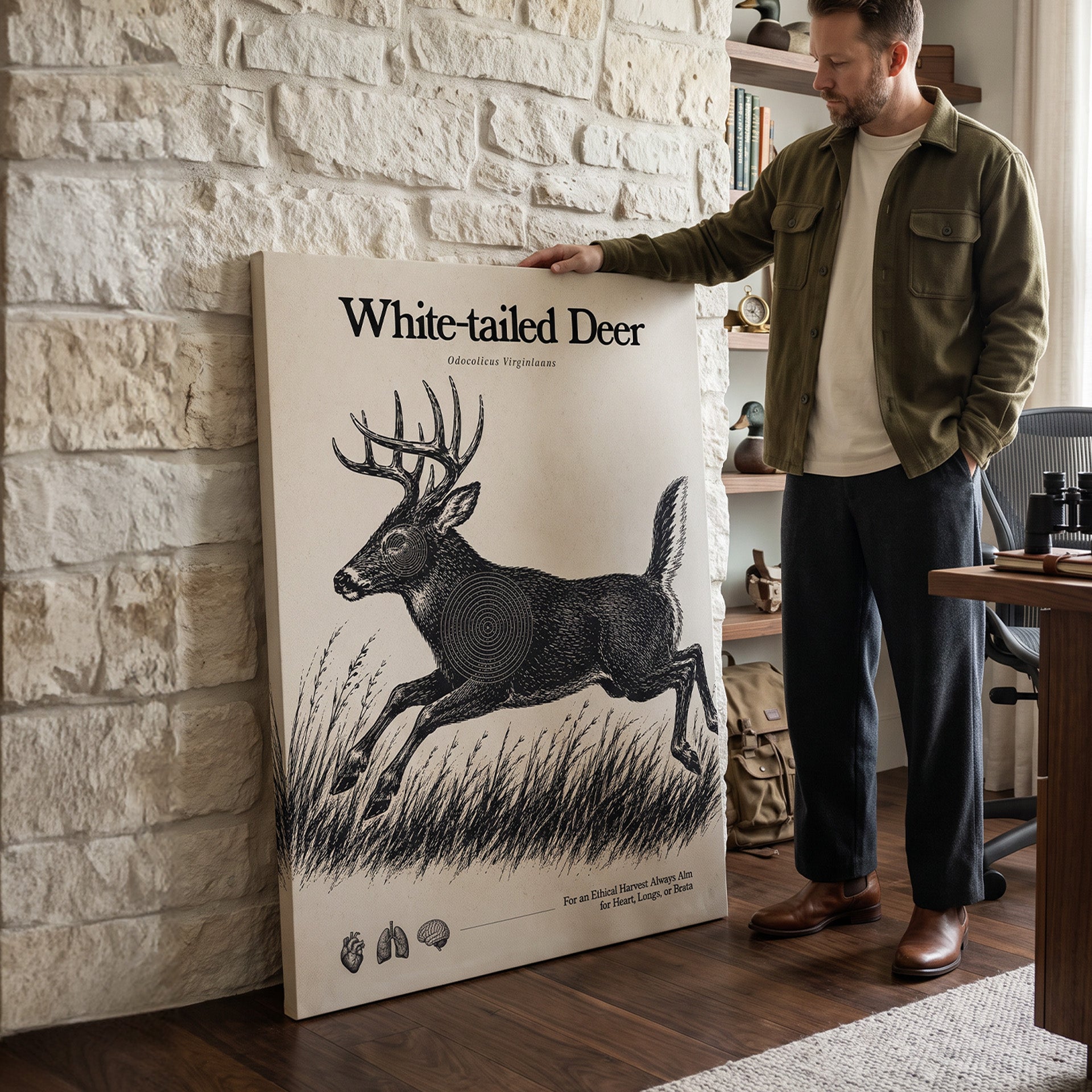 White Tailed Deer Target Sheet - Run