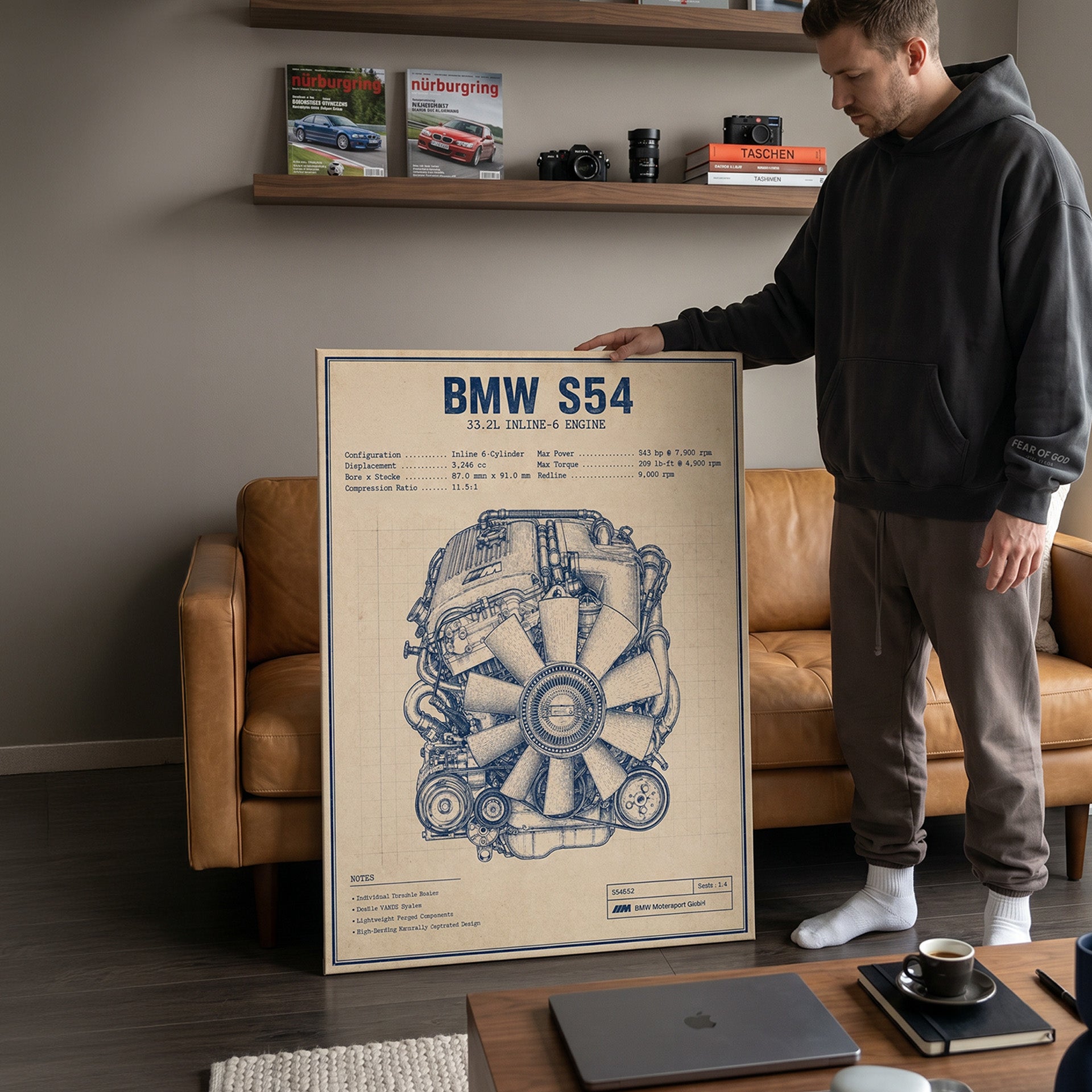 S54 Engine Blueprint