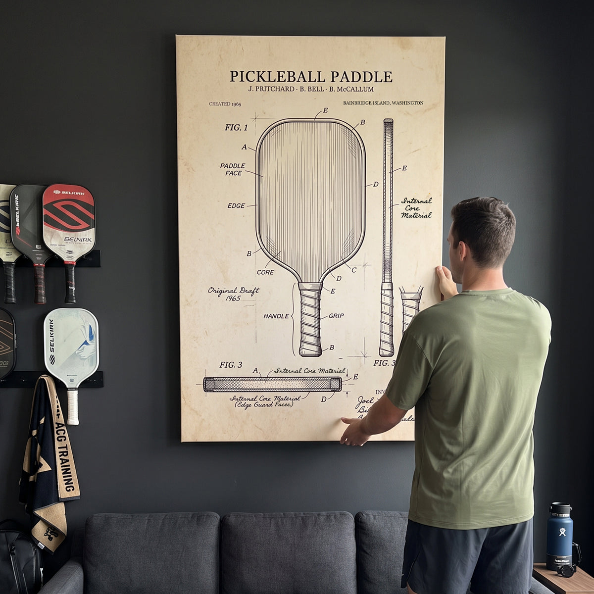 Pickleball Paddle Diagram