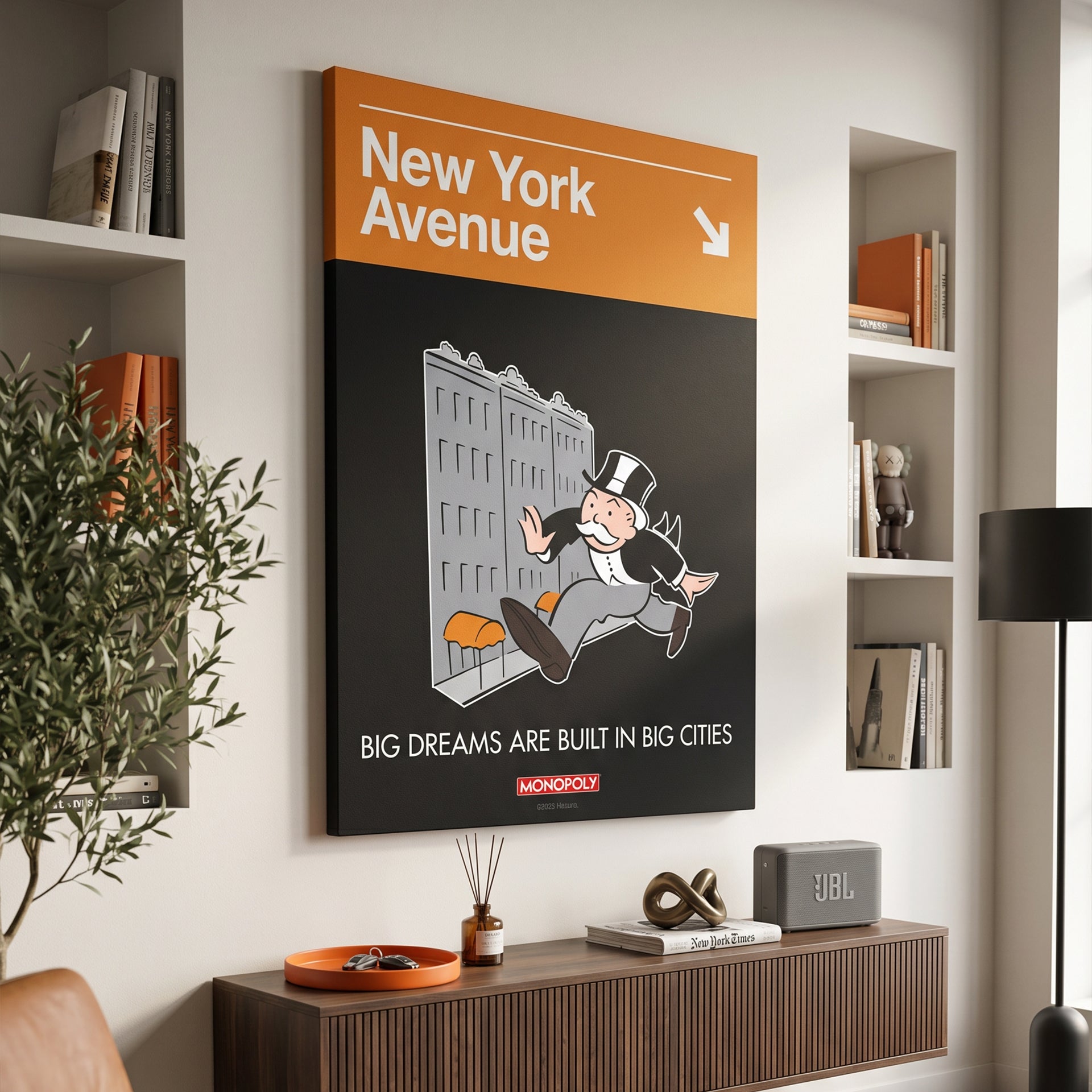 Monopoly - New York Ave Sign