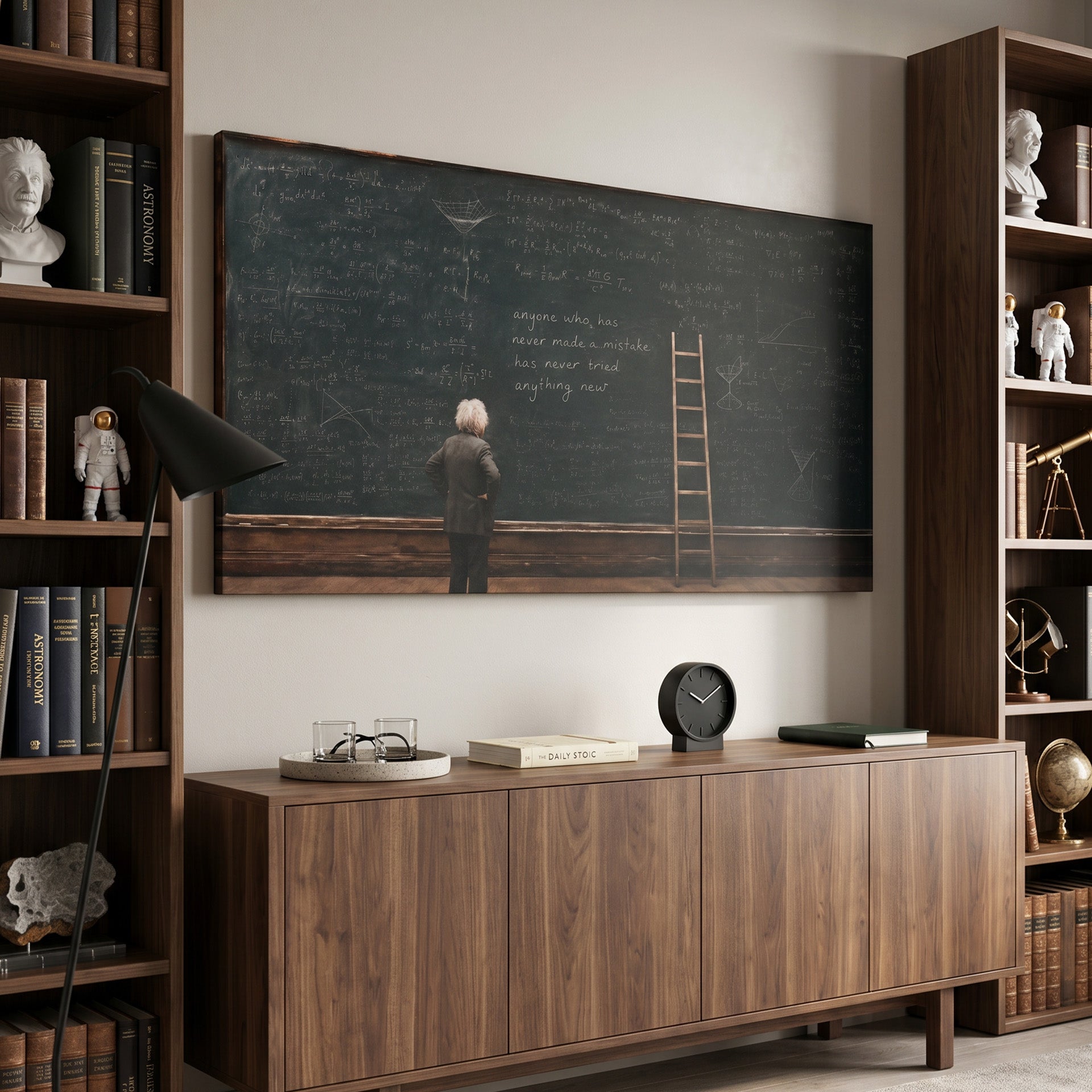 Einstein Chalkboard