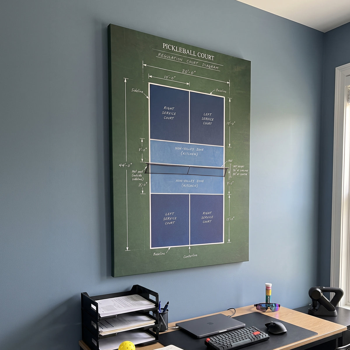 Pickleball Court Diagram