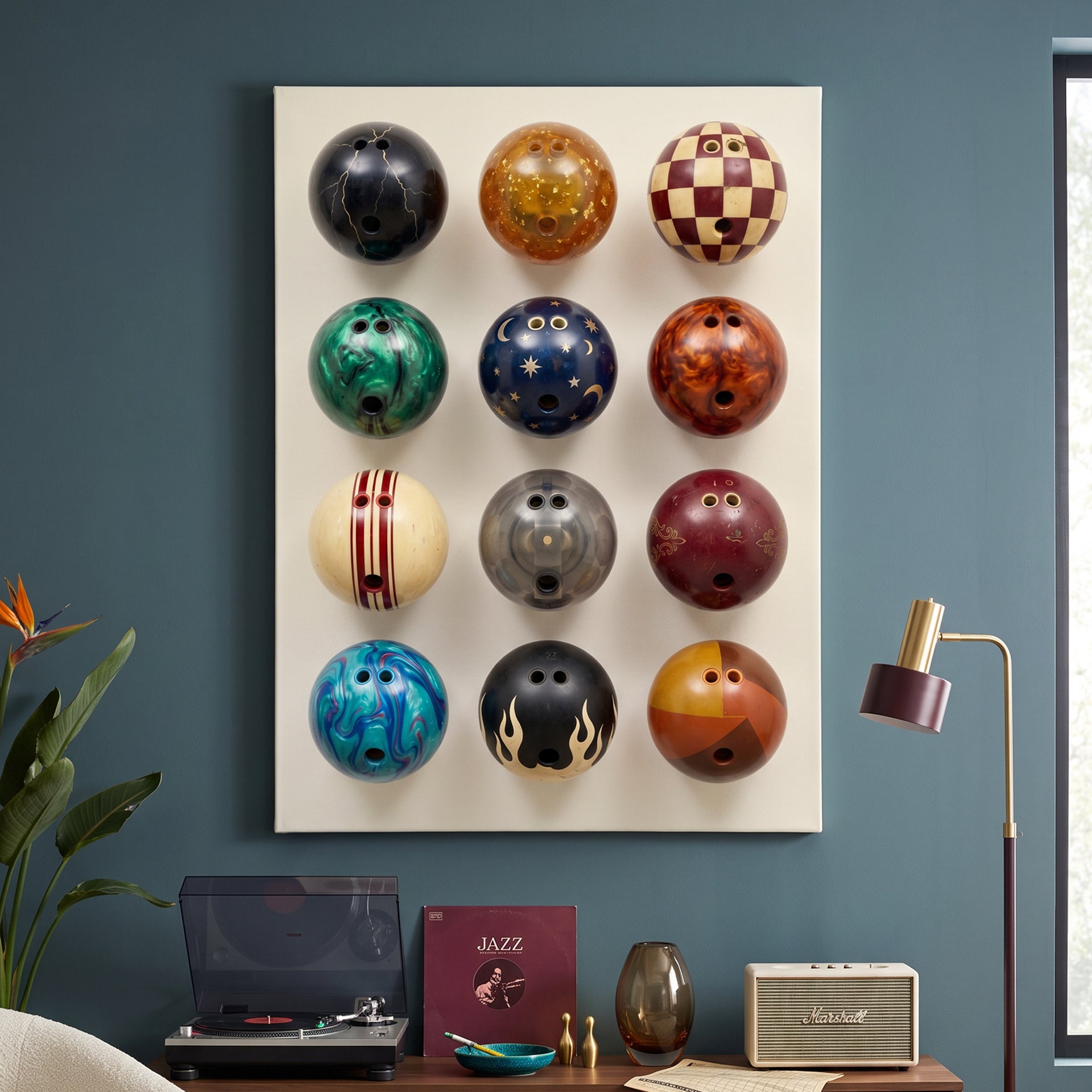 Bowling Ball Wall