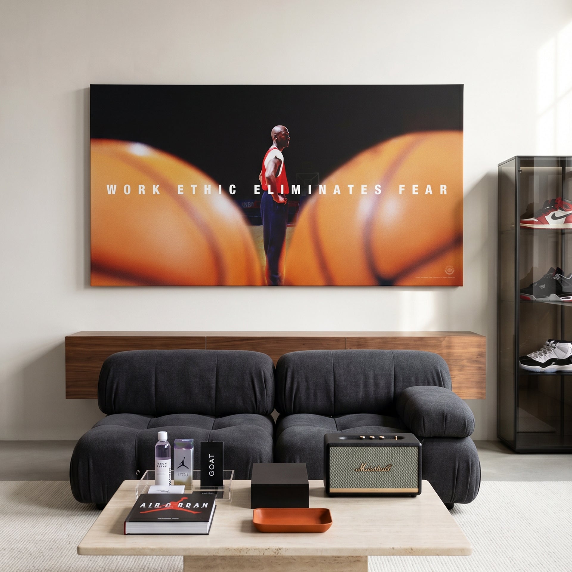 Michael Jordan - Work Ethic - Officially Licensed Canvas Art by