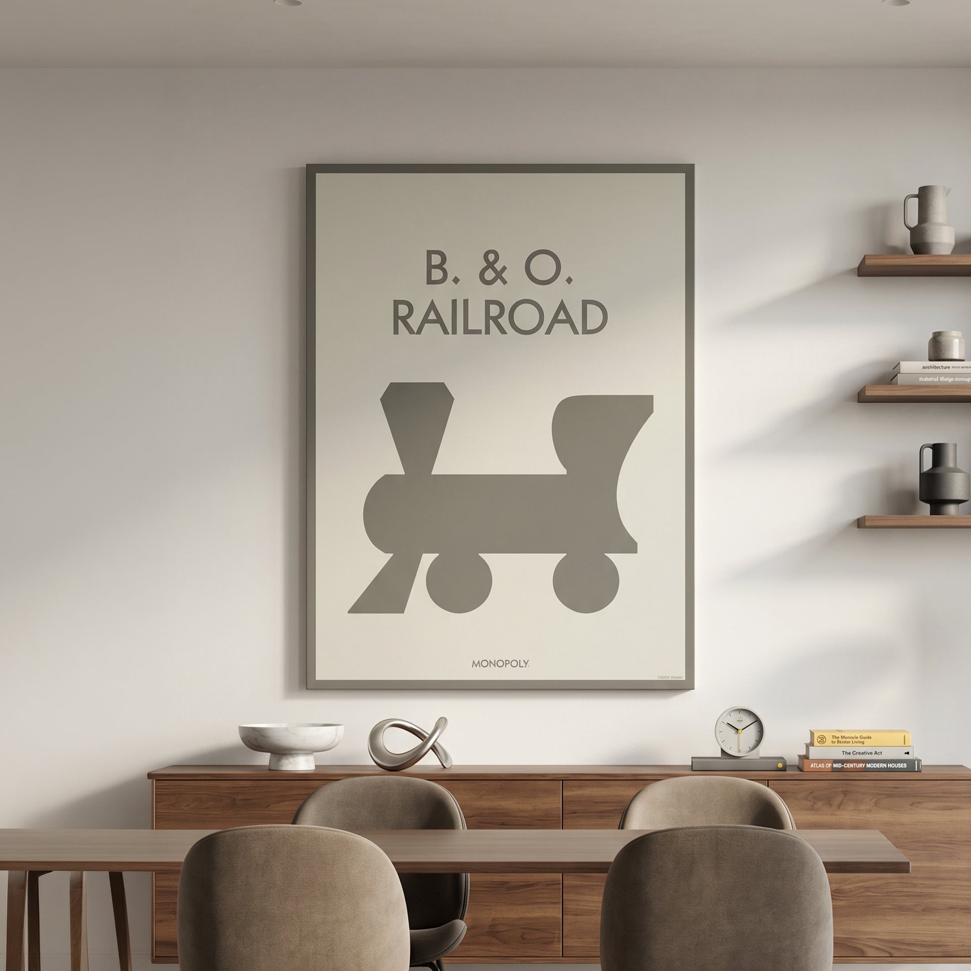 Monopoly - B&O Railroad - Pastel