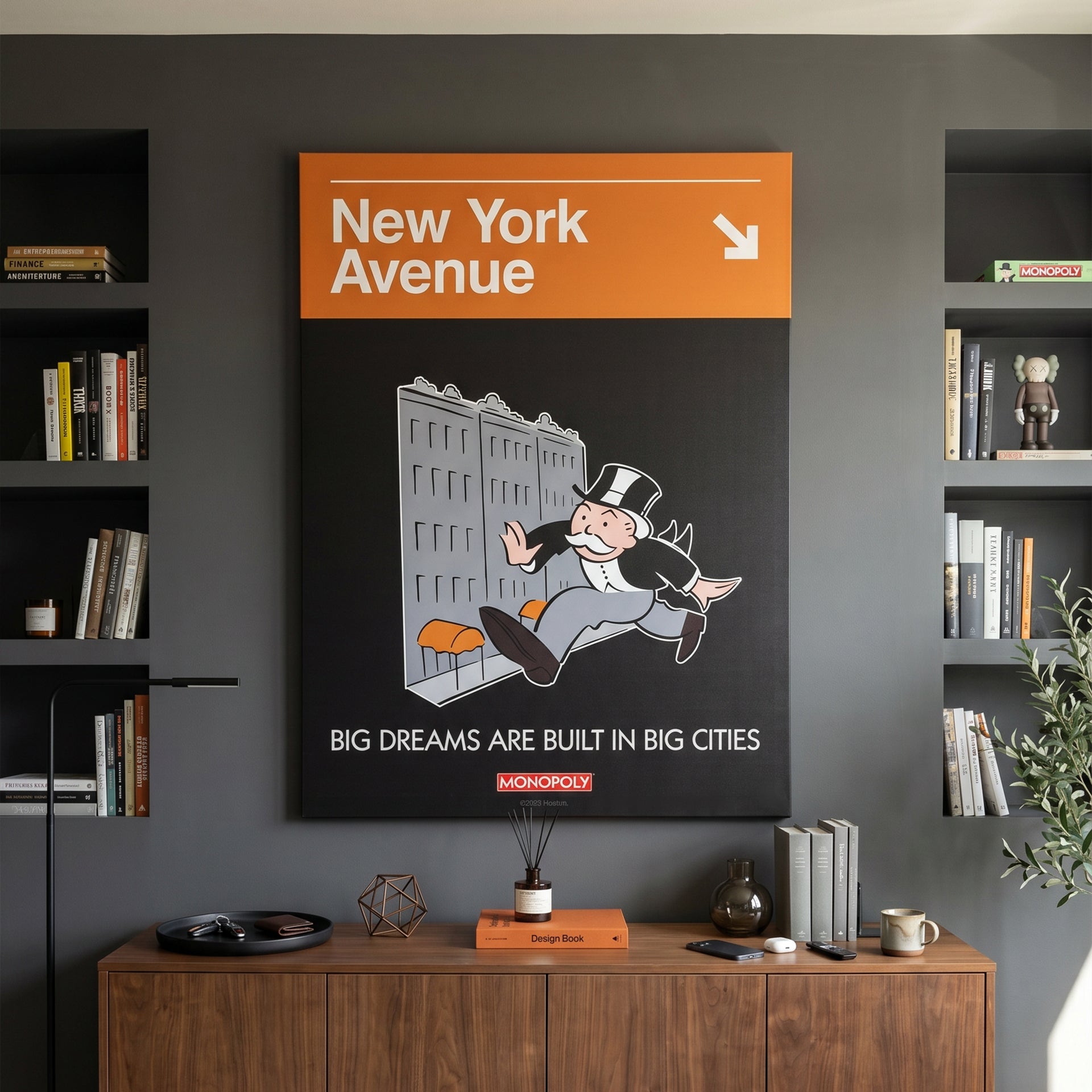 Monopoly - New York Ave Sign