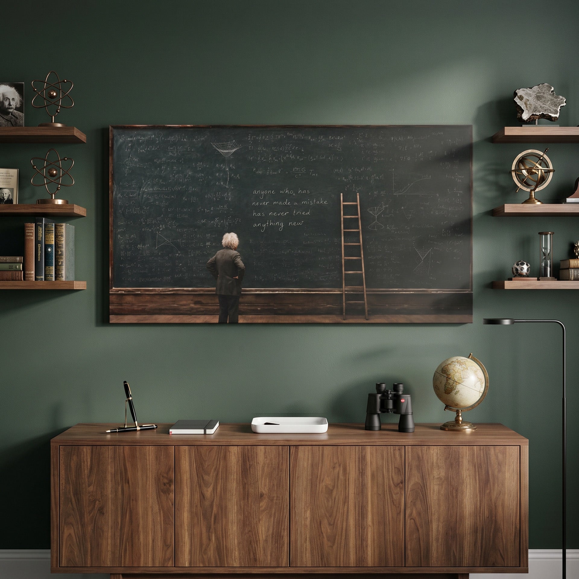 Einstein Chalkboard