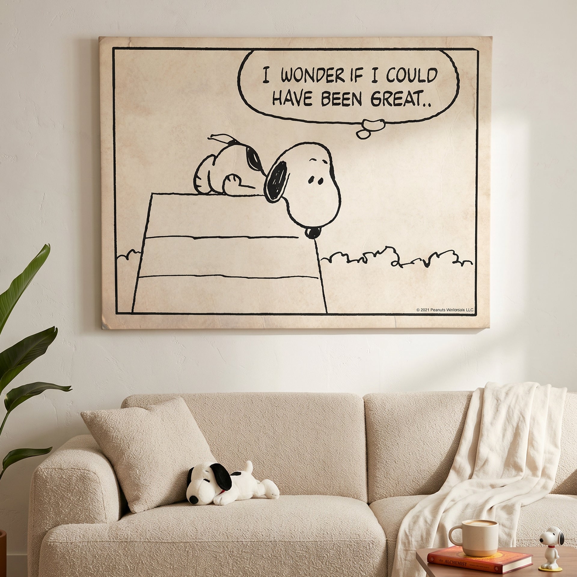 Buy Snoopy Canvas Art | Peanuts - Could Have Been Great (Sketch)