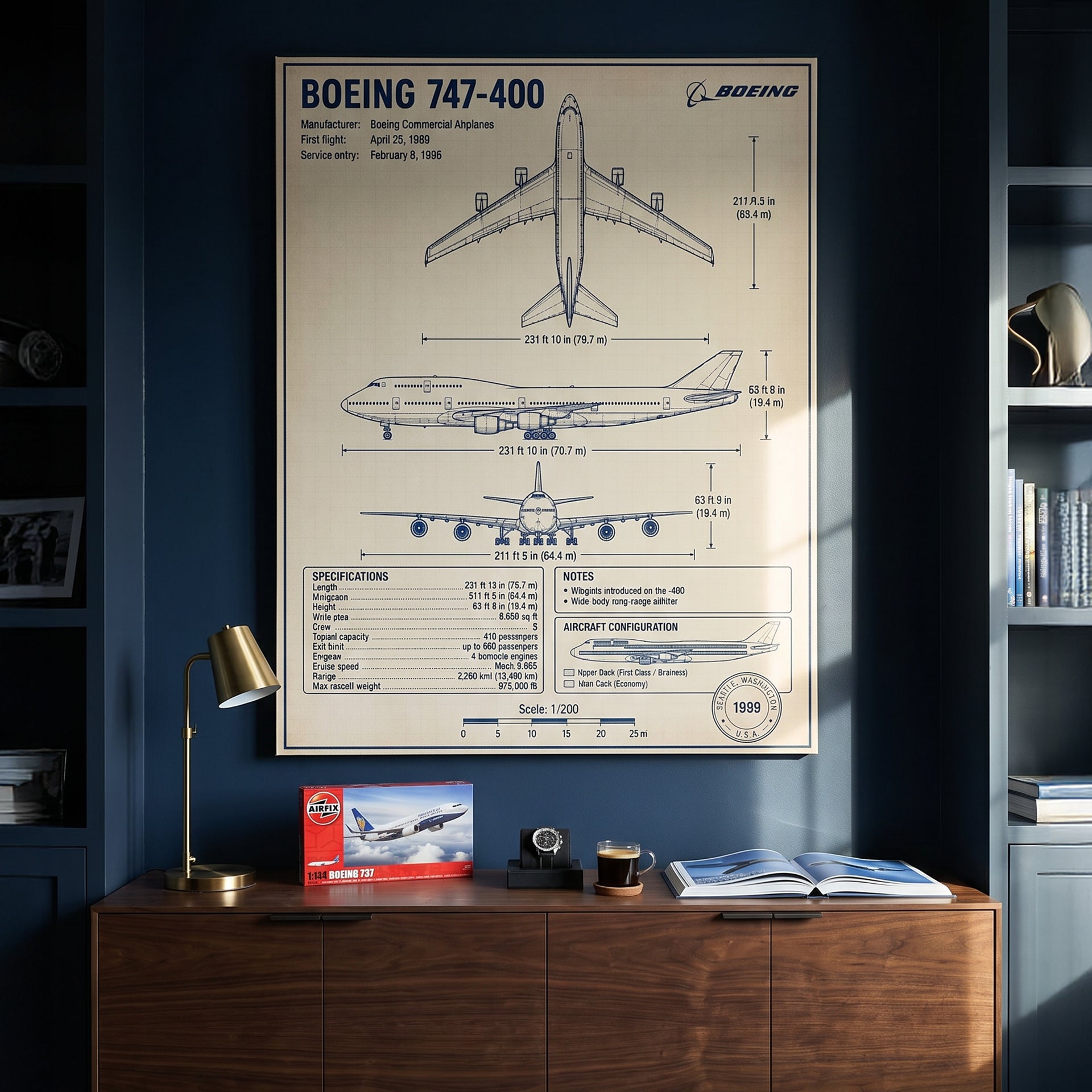 Boeing 747 Blueprint