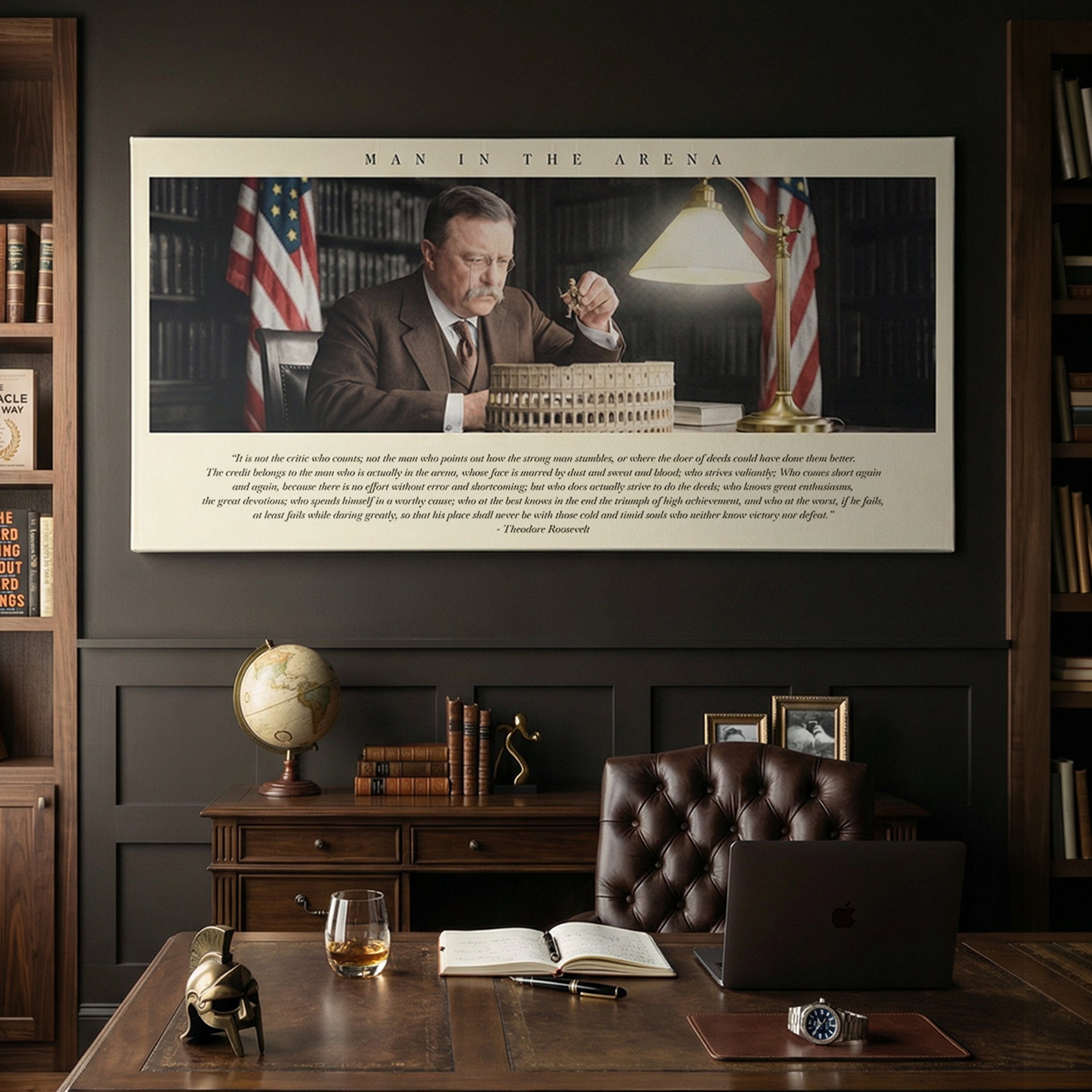 Man In The Arena - Desk