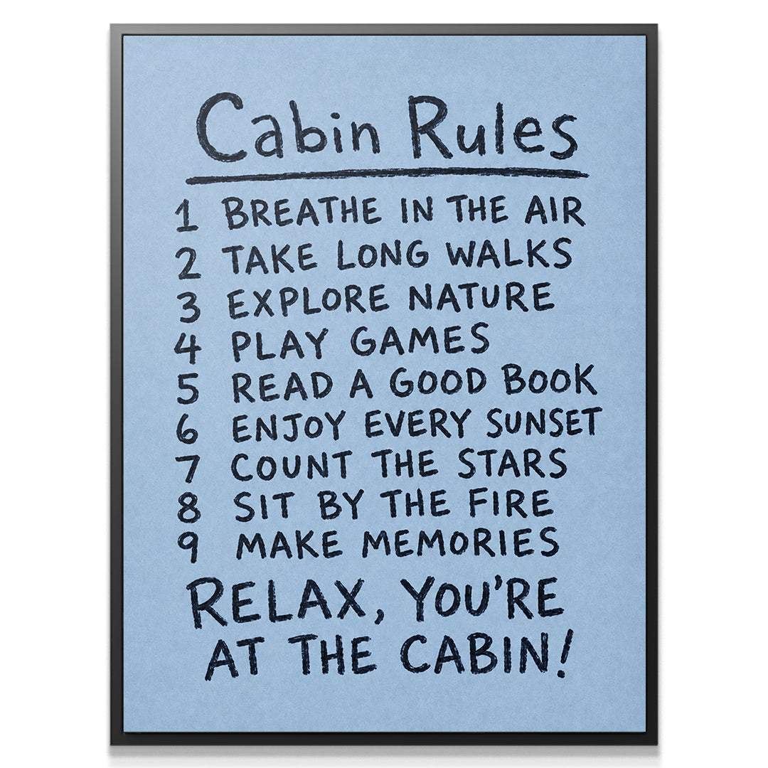 Cabin Rules - Blue