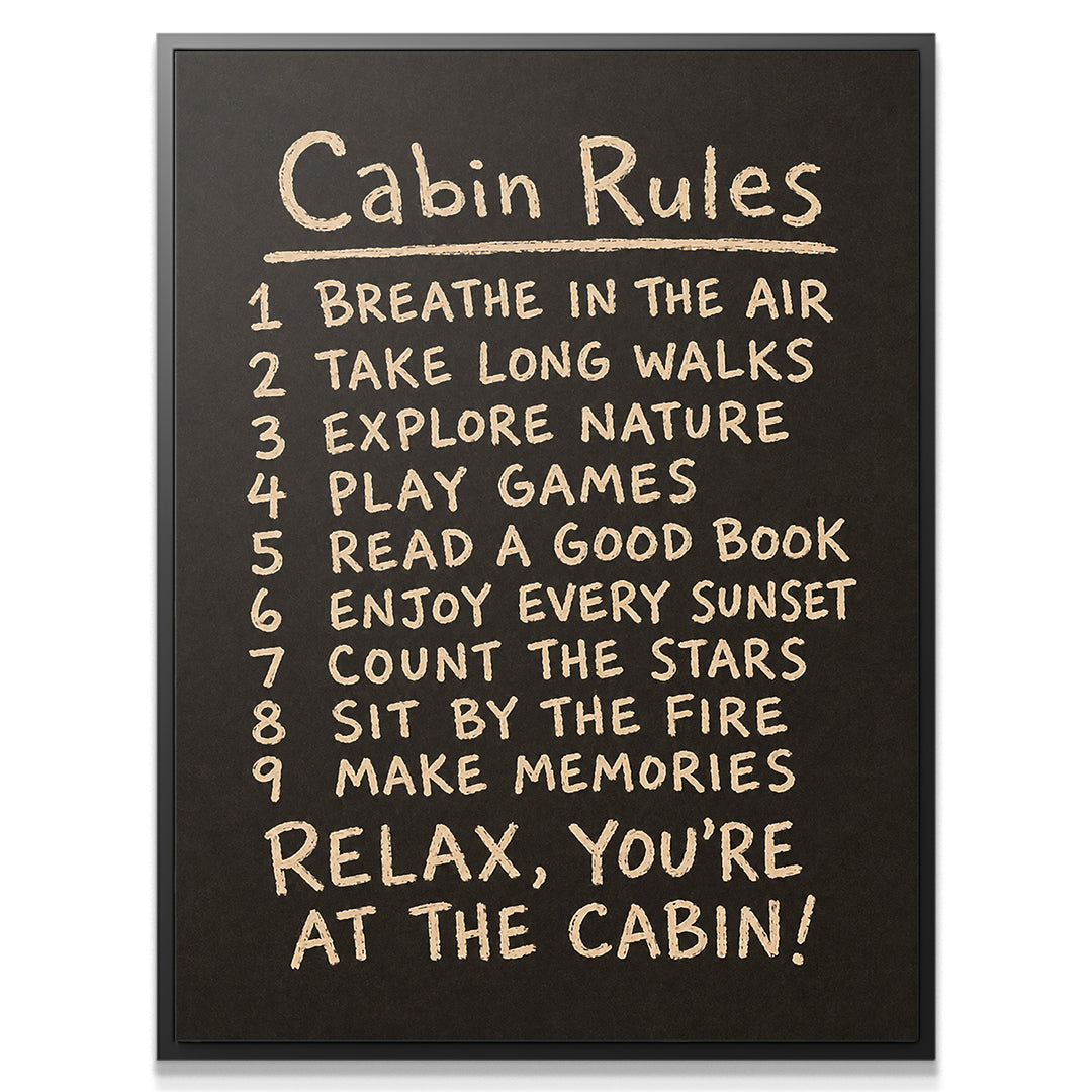 Cabin Rules - Dark