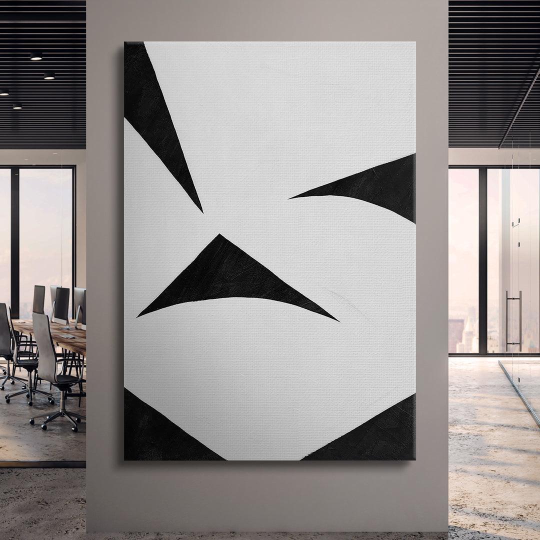 Colliding Shapes Black N.6 - IKONICK - John Faifer