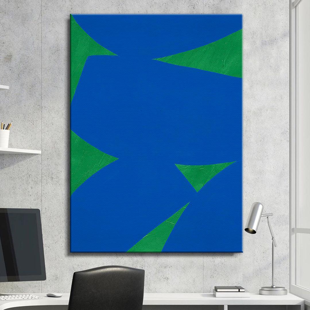 Colliding Shapes Blue N.5 - IKONICK - John Faifer