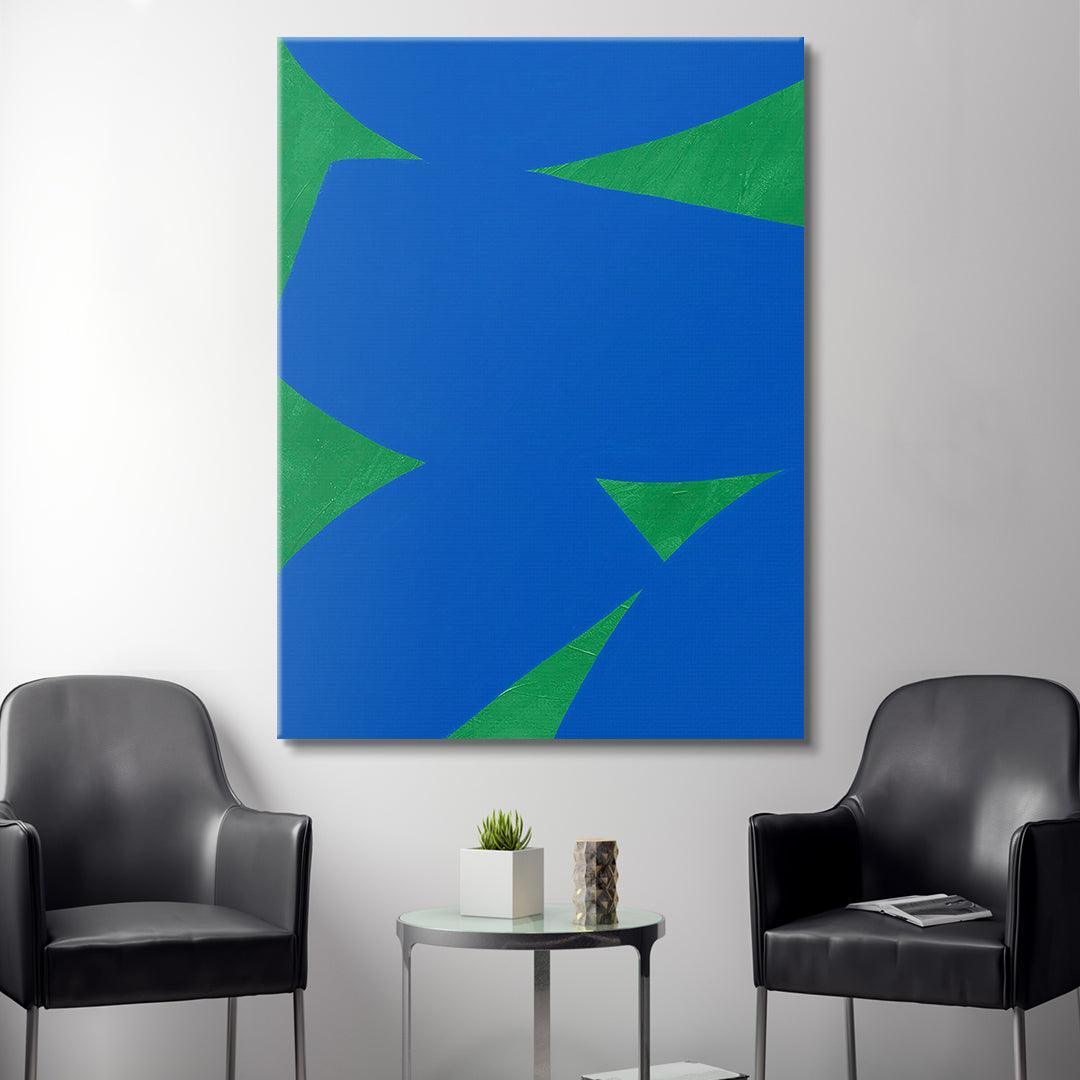 Colliding Shapes Blue N.5 - IKONICK - John Faifer