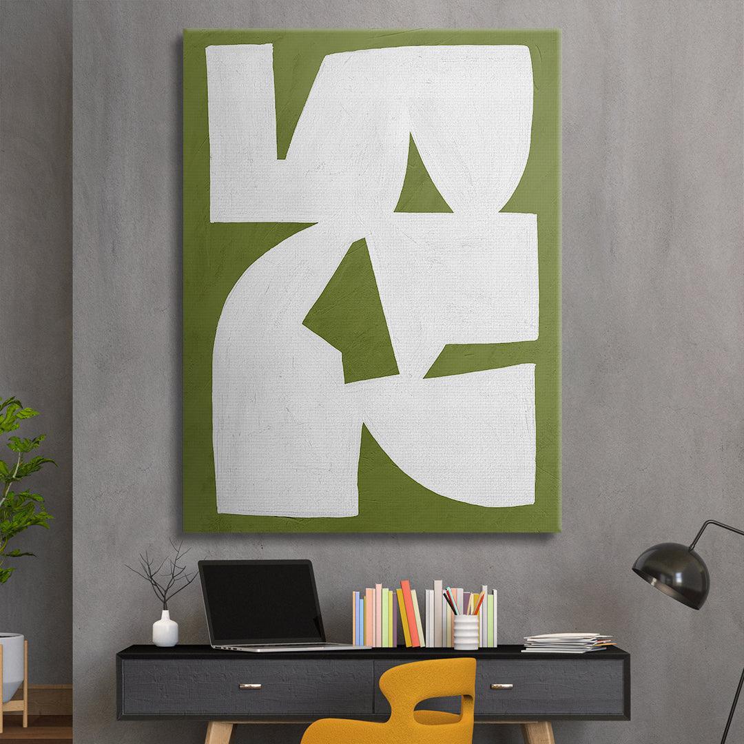 Colliding Shapes Green N.1 - IKONICK - John Faifer