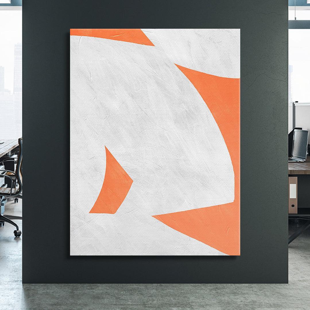 Colliding Shapes Orange N.4 - IKONICK - John Faifer