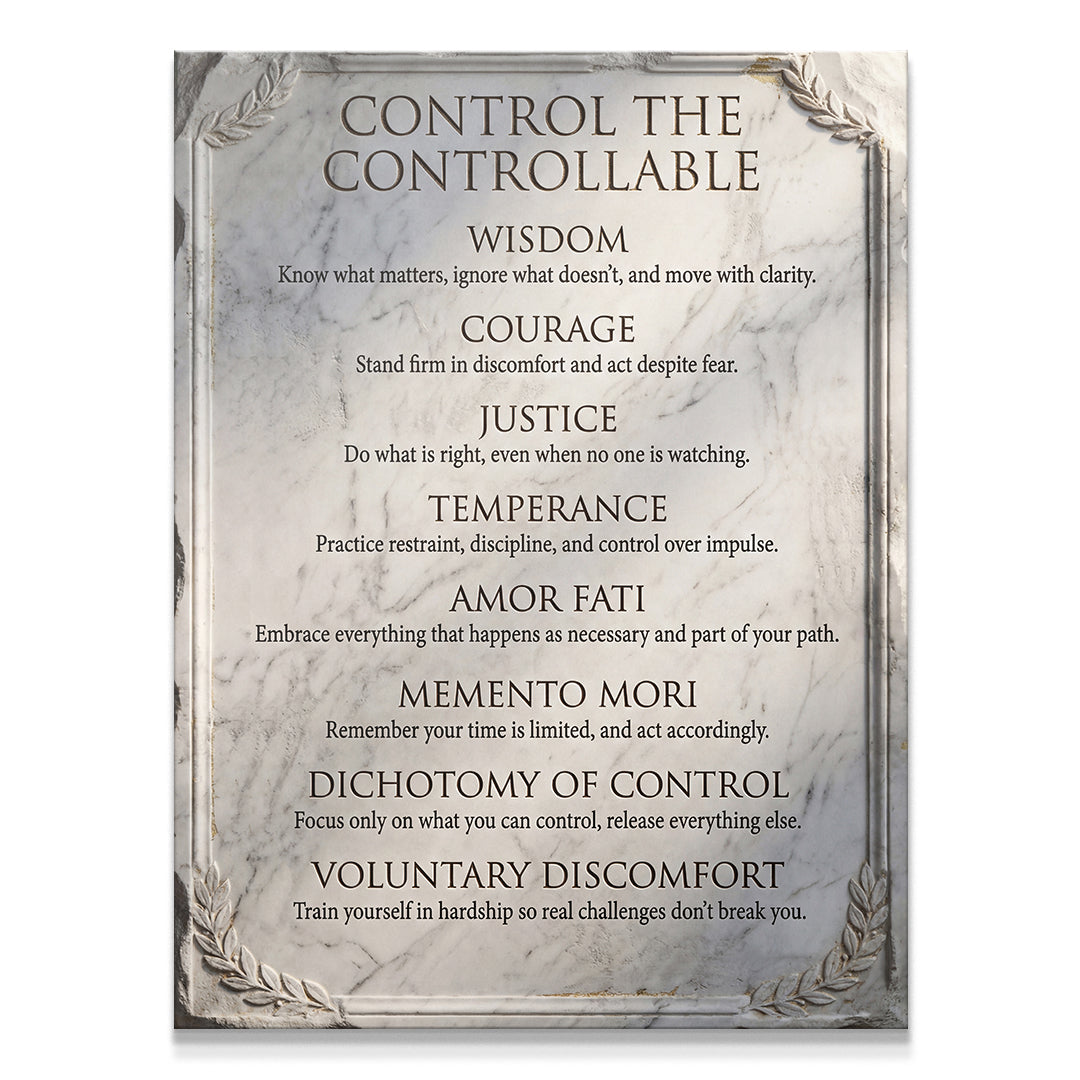 Control The Controllable