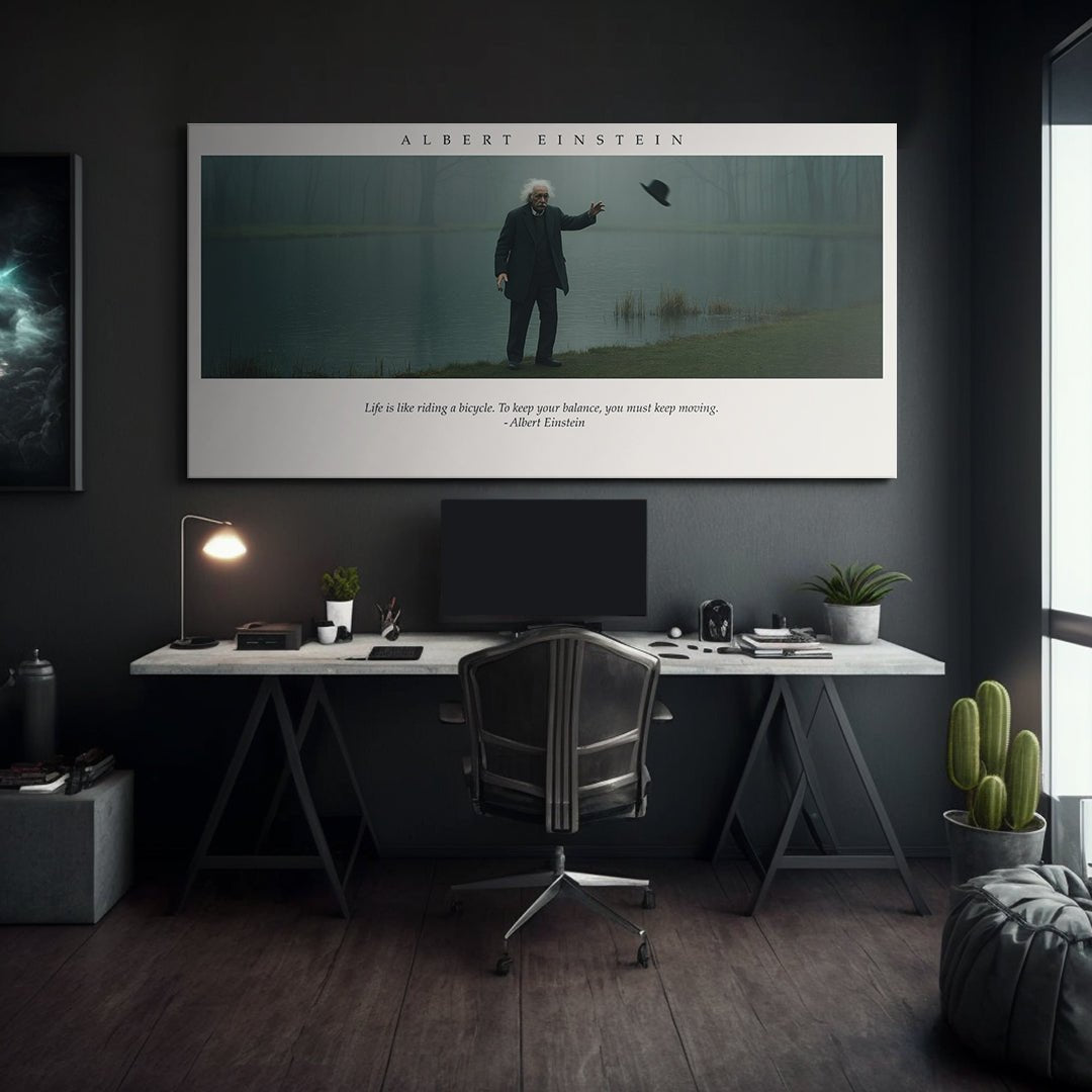 Albert Einstein - Keep Moving - IKONICK - Albert Einstein