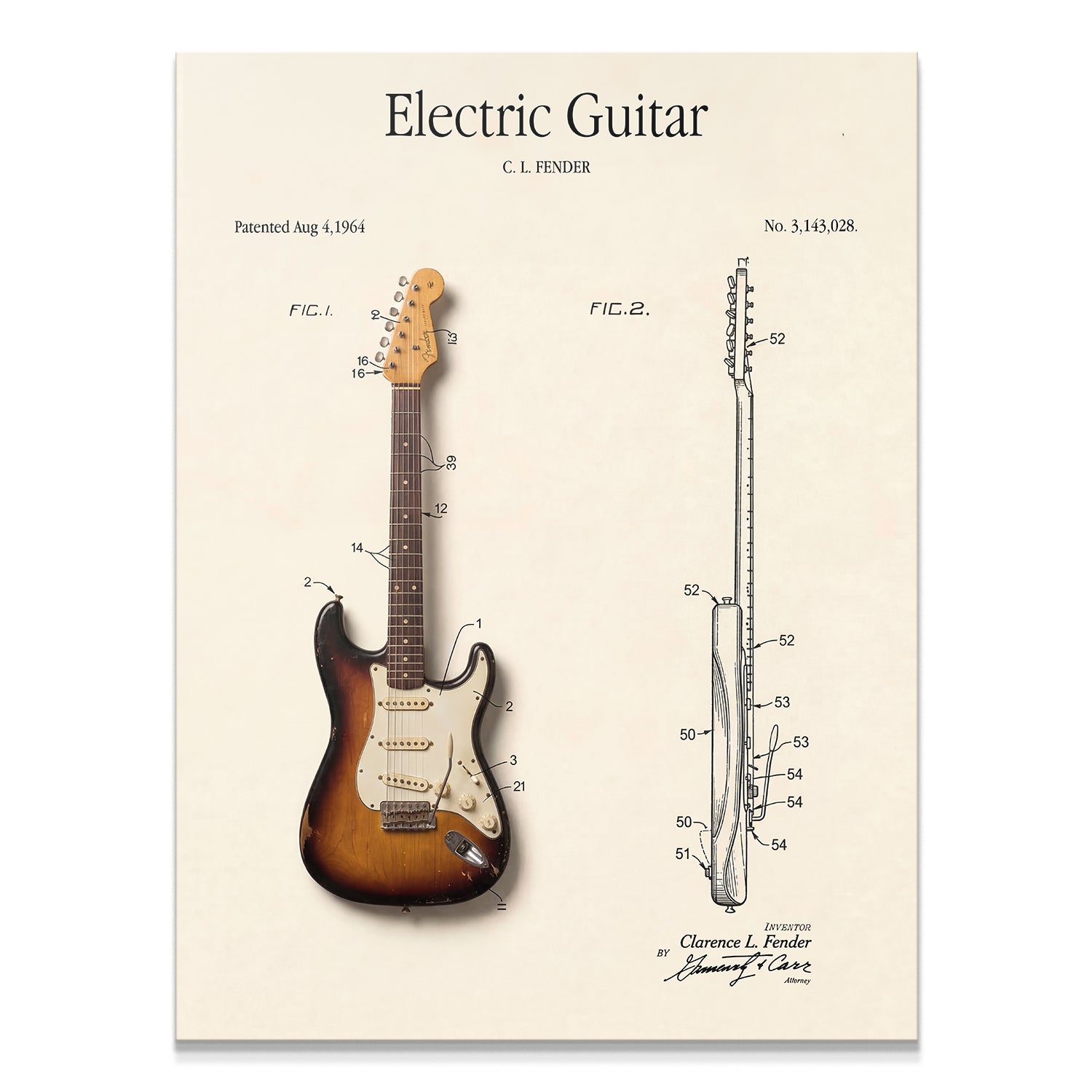 Electric Guitar Patent