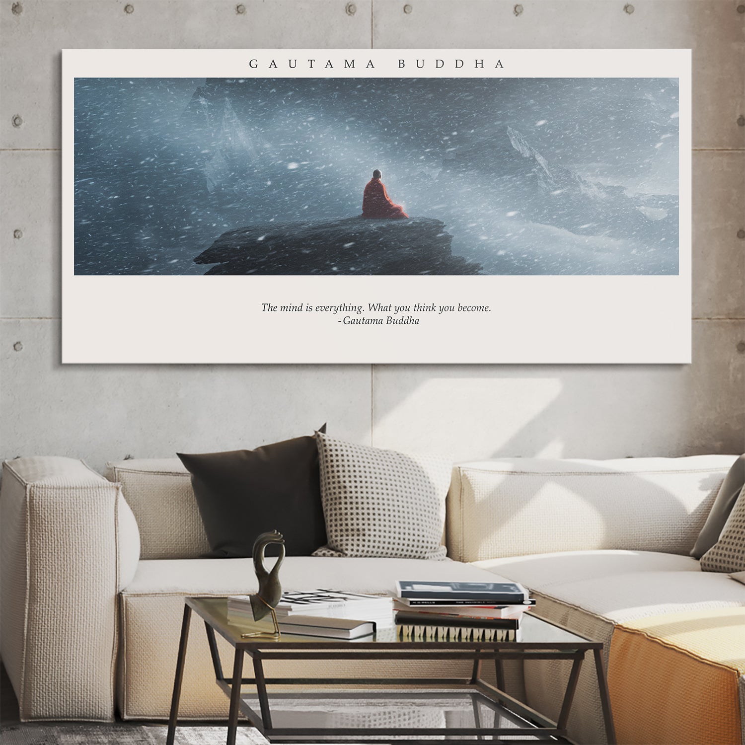 Gautama Buddha - What You Think, You Become - IKONICK - Gautama Buddha