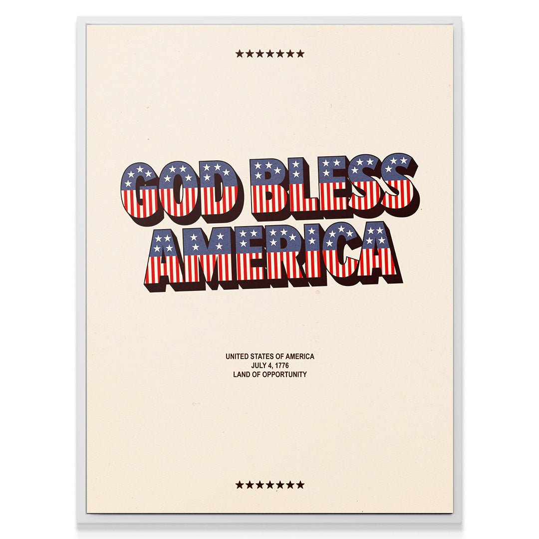 God Bless America - Type Poster - IKONICK - IKONICK Original