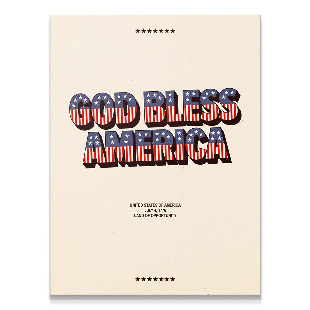 God Bless America - Type Poster - IKONICK - IKONICK Original