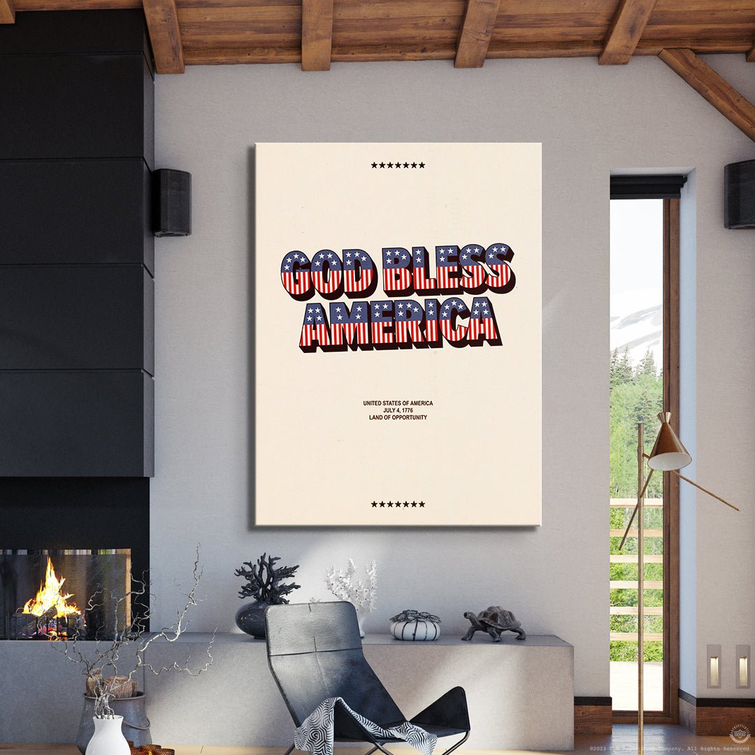 God Bless America - Type Poster - IKONICK - IKONICK Original