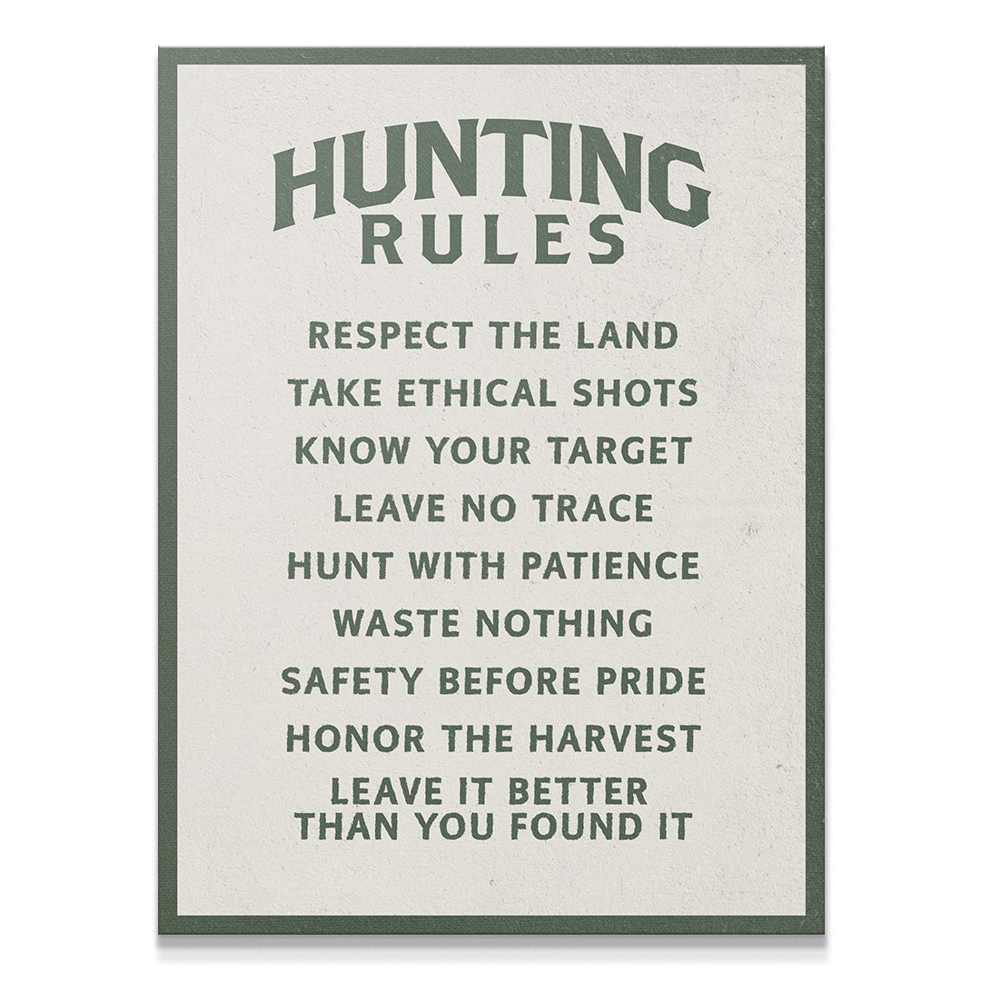 Hunting Rules Green
