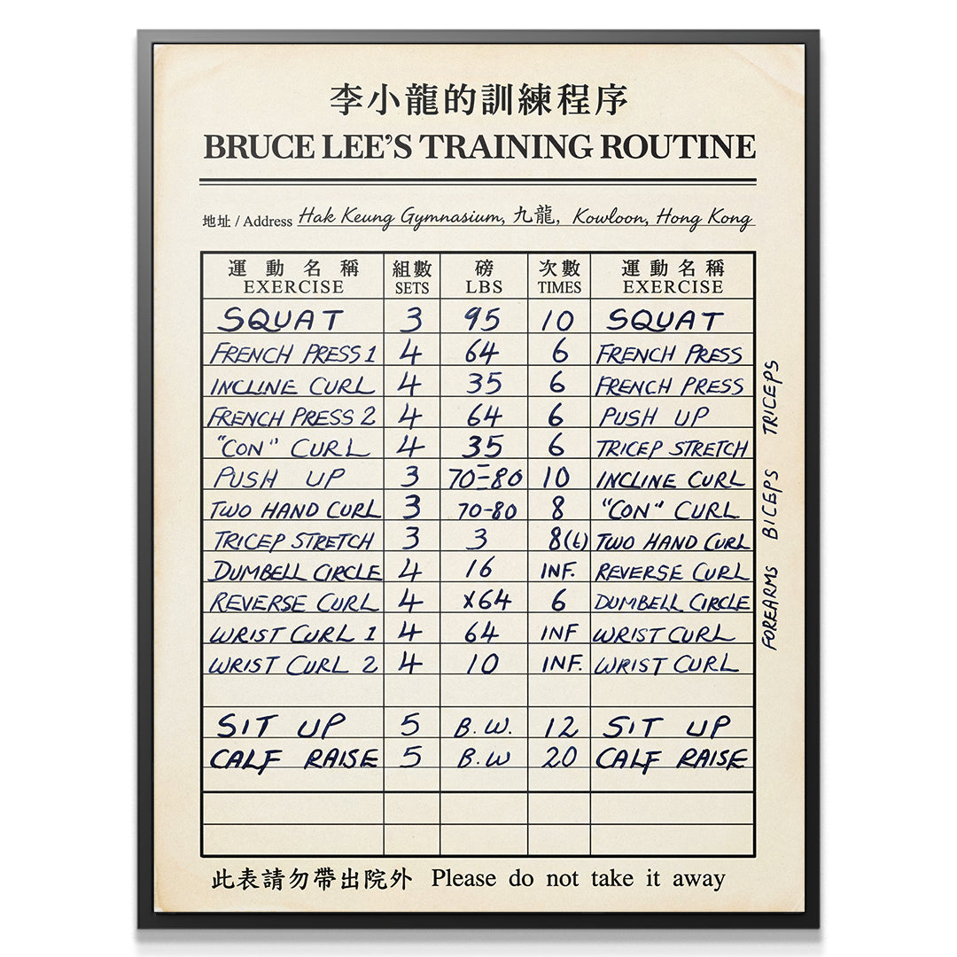 Bruce Lee's Training