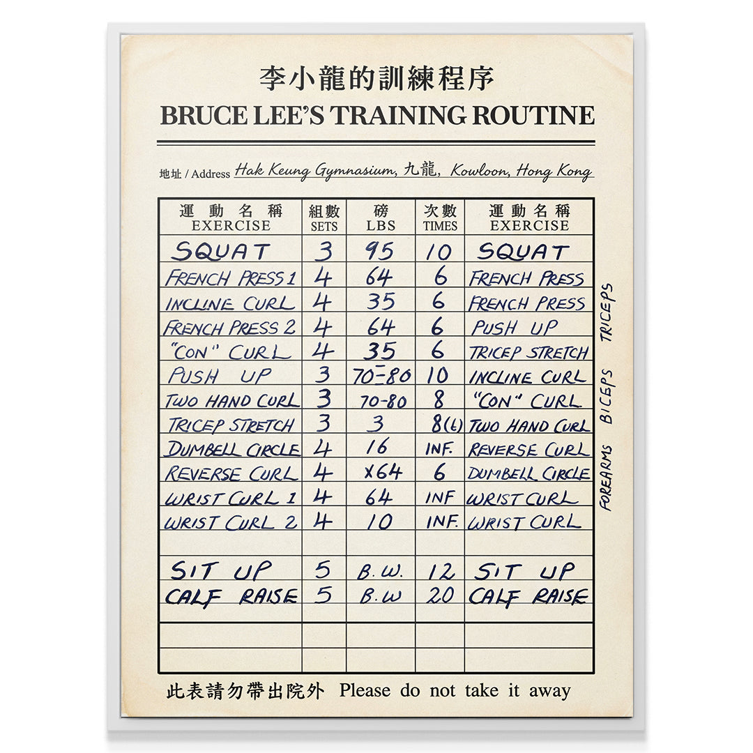 Bruce Lee's Training