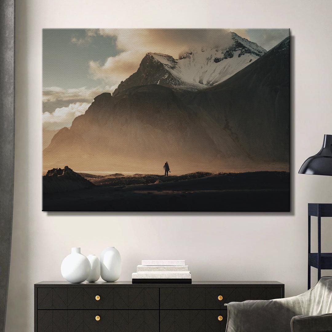 Photography Canvas Art - Lonely Stokk