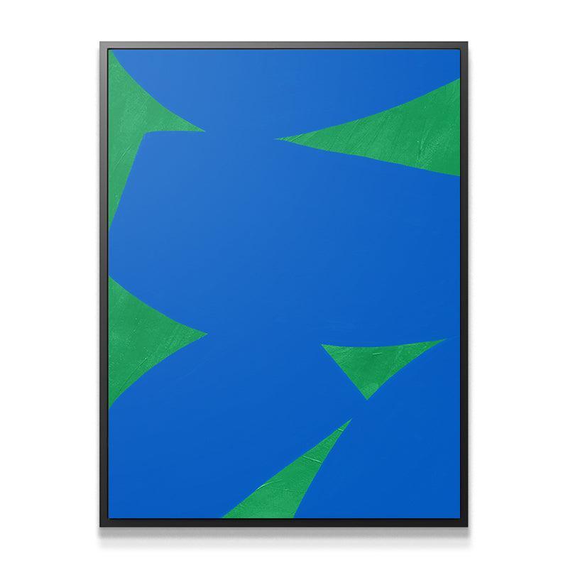 Colliding Shapes Blue N.5 - IKONICK - John Faifer