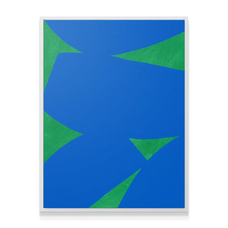Colliding Shapes Blue N.5 - IKONICK - John Faifer