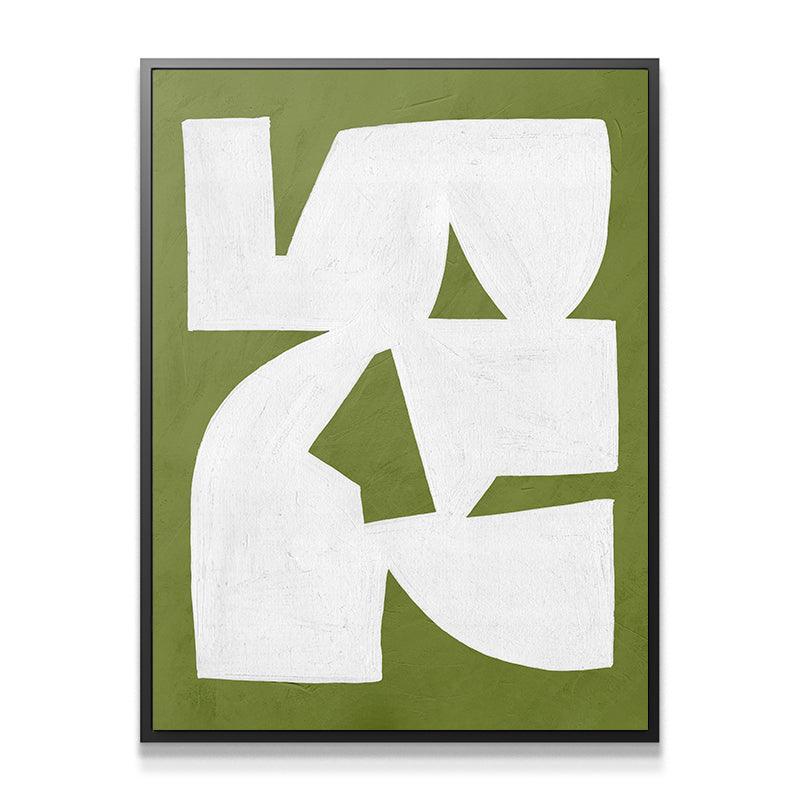 Colliding Shapes Green N.1 - IKONICK - John Faifer
