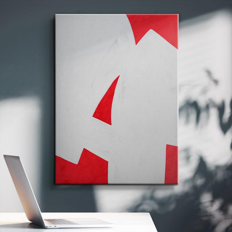 Colliding Shapes Red N.2 - IKONICK - John Faifer