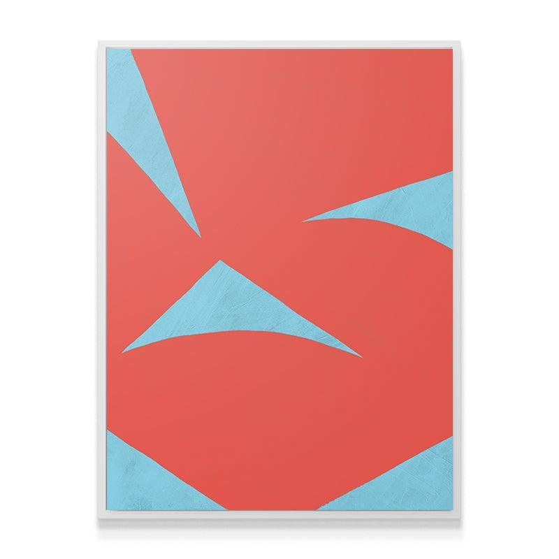 Colliding Shapes Red N.6 - IKONICK - John Faifer