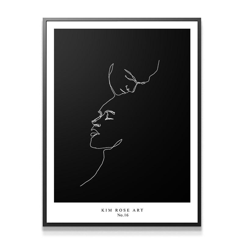 Two Hearts - Black - IKONICK - Kim Rose