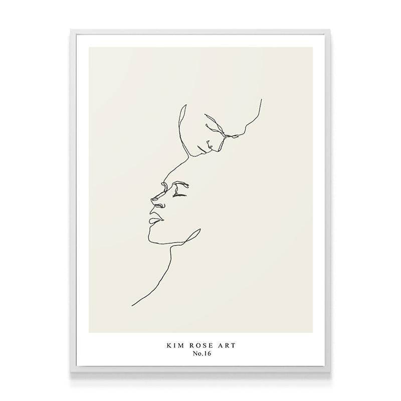 Two Hearts - White - IKONICK - Kim Rose