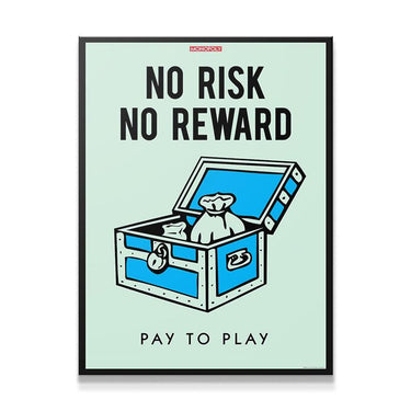 IKONICK Monopoly Canvas Prints - No Risk, No Reward