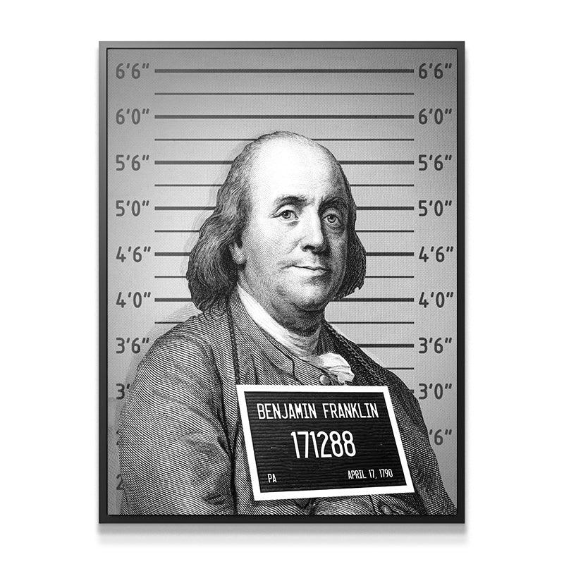 Mug Shot Money ( Benjamin Franklin ) - IKONICK - IKONICK Original
