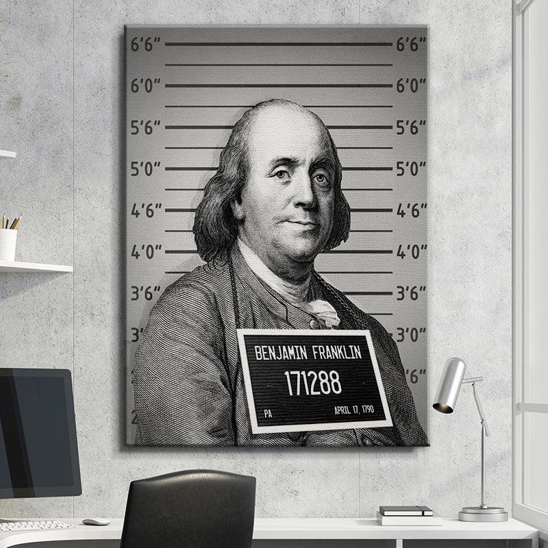Mug Shot Money ( Benjamin Franklin ) - IKONICK - IKONICK Original