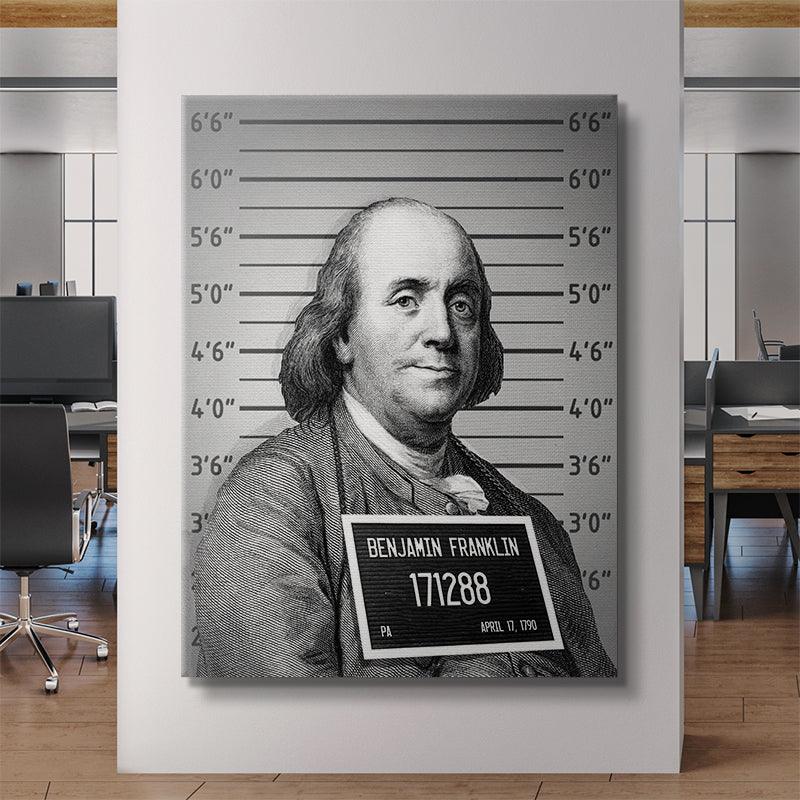 Mug Shot Money ( Benjamin Franklin ) - IKONICK - IKONICK Original