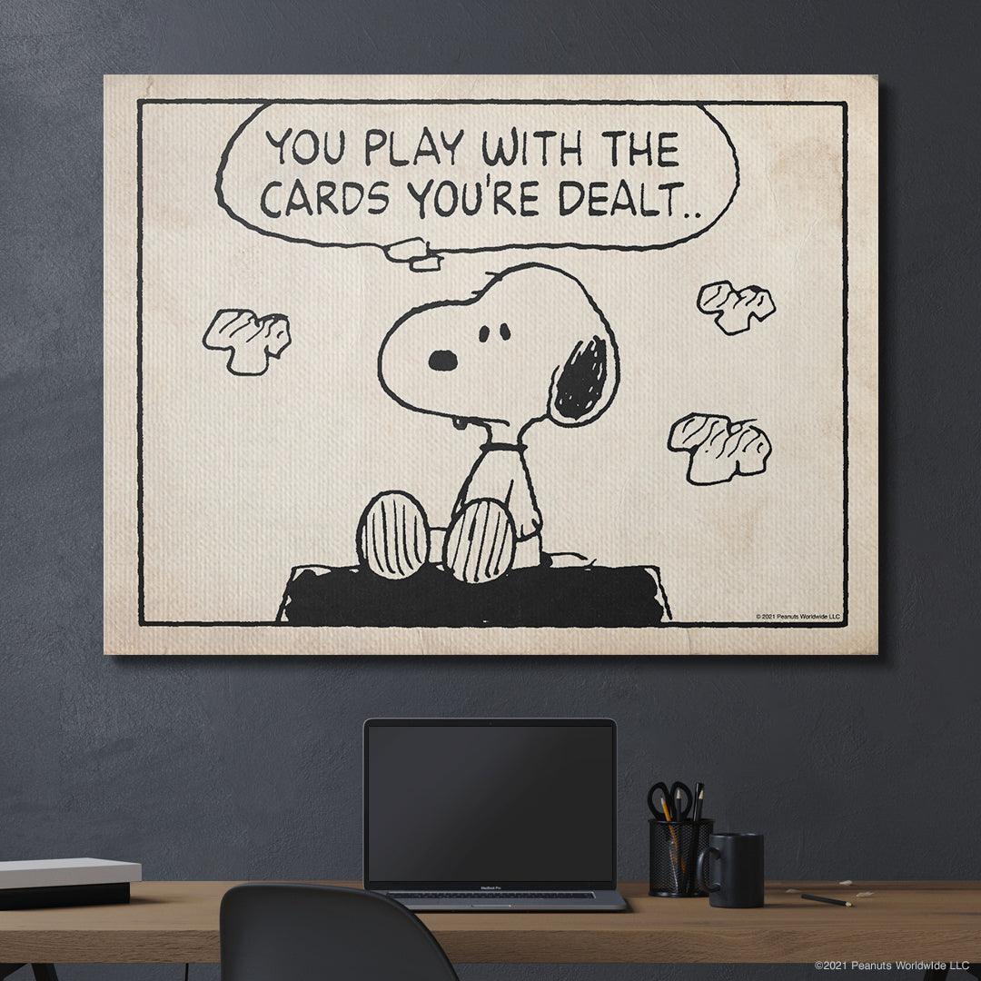 Peanuts - Cards You're Dealt - Sketch - IKONICK - Peanuts