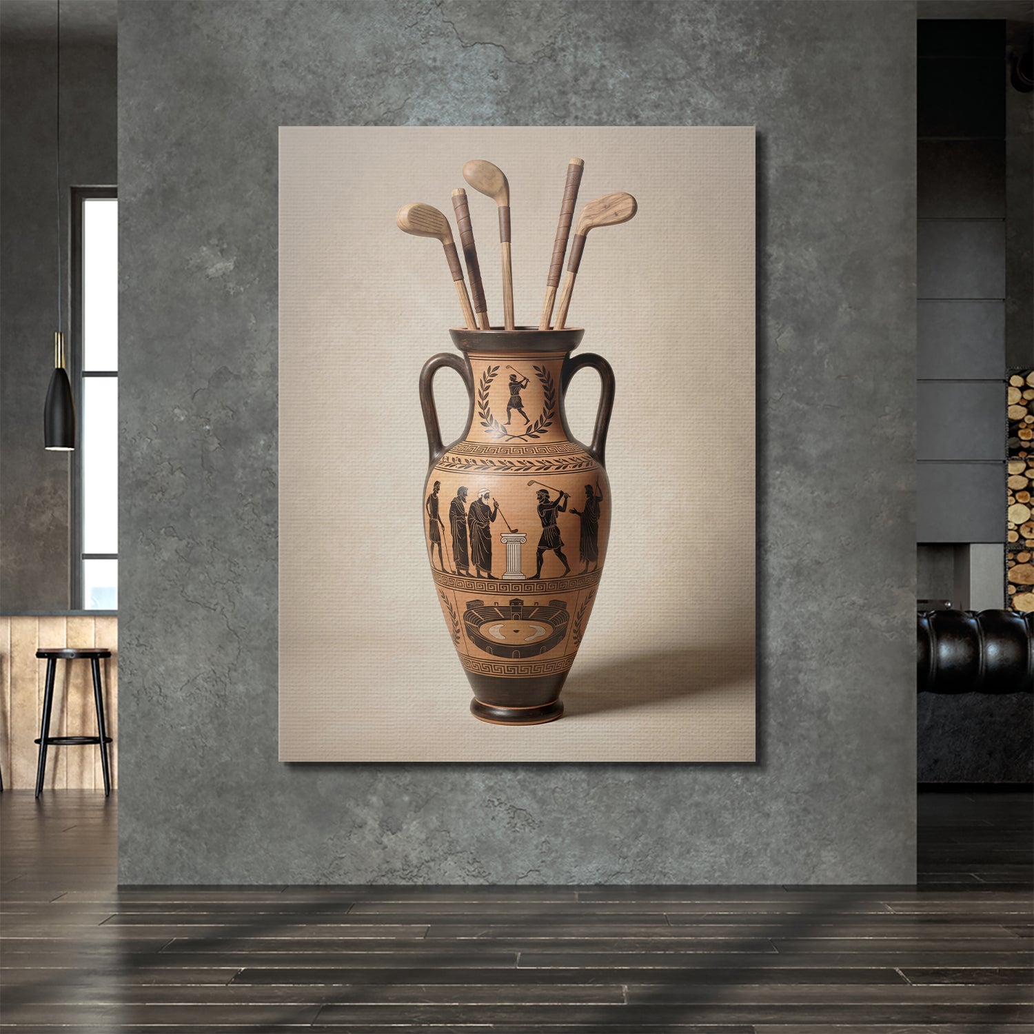 Greek Golf Vase