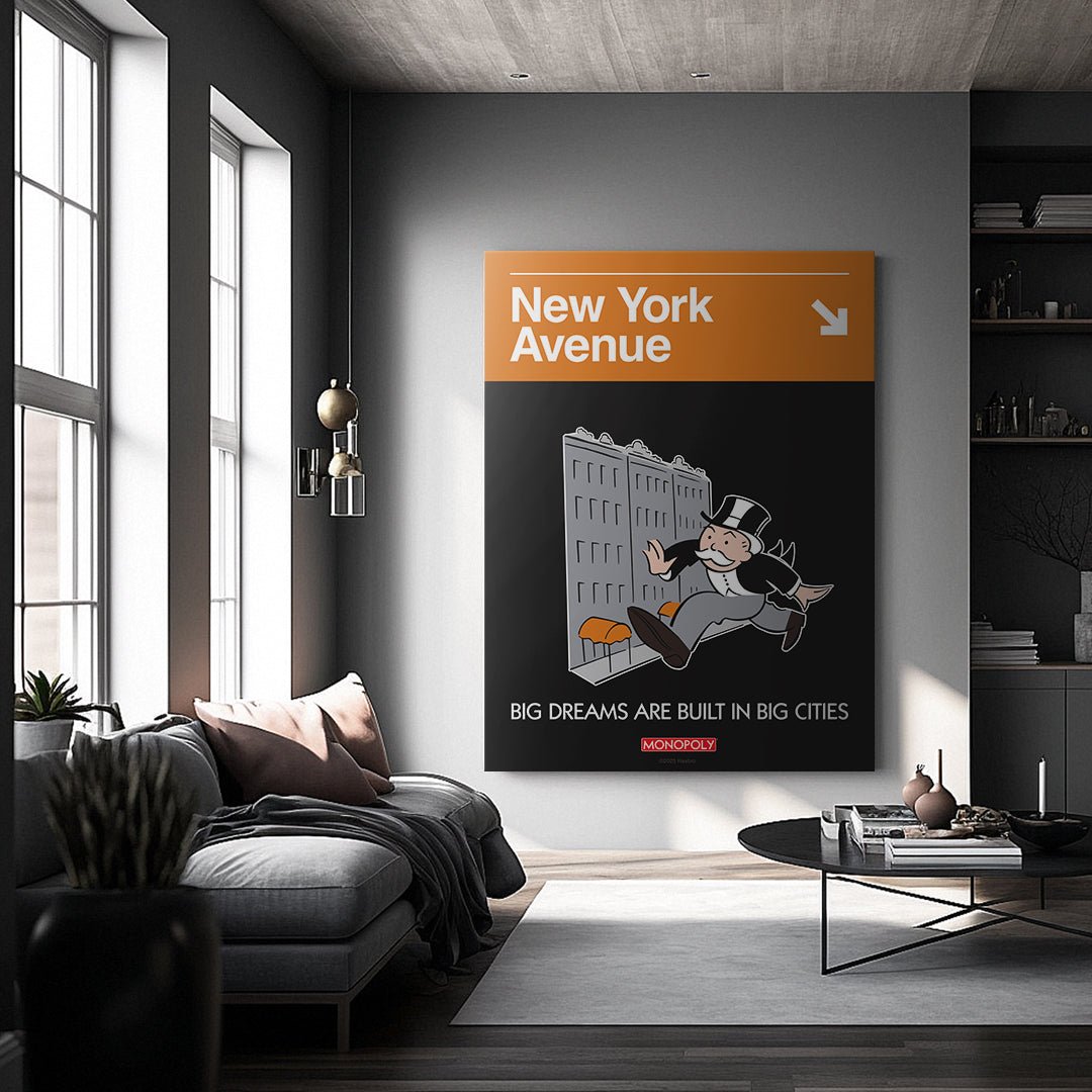 Monopoly - New York Ave Sign - IKONICK - Monopoly